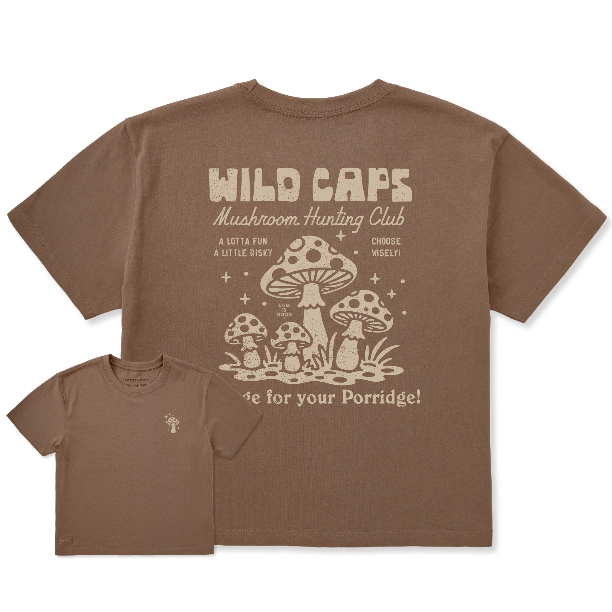 Women's Wild Caps Short Sleeve Crusher Boxy Tee