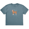 Women's Love Doodles Or You're Wrong Short Sleeve Crusher Boxy Tee