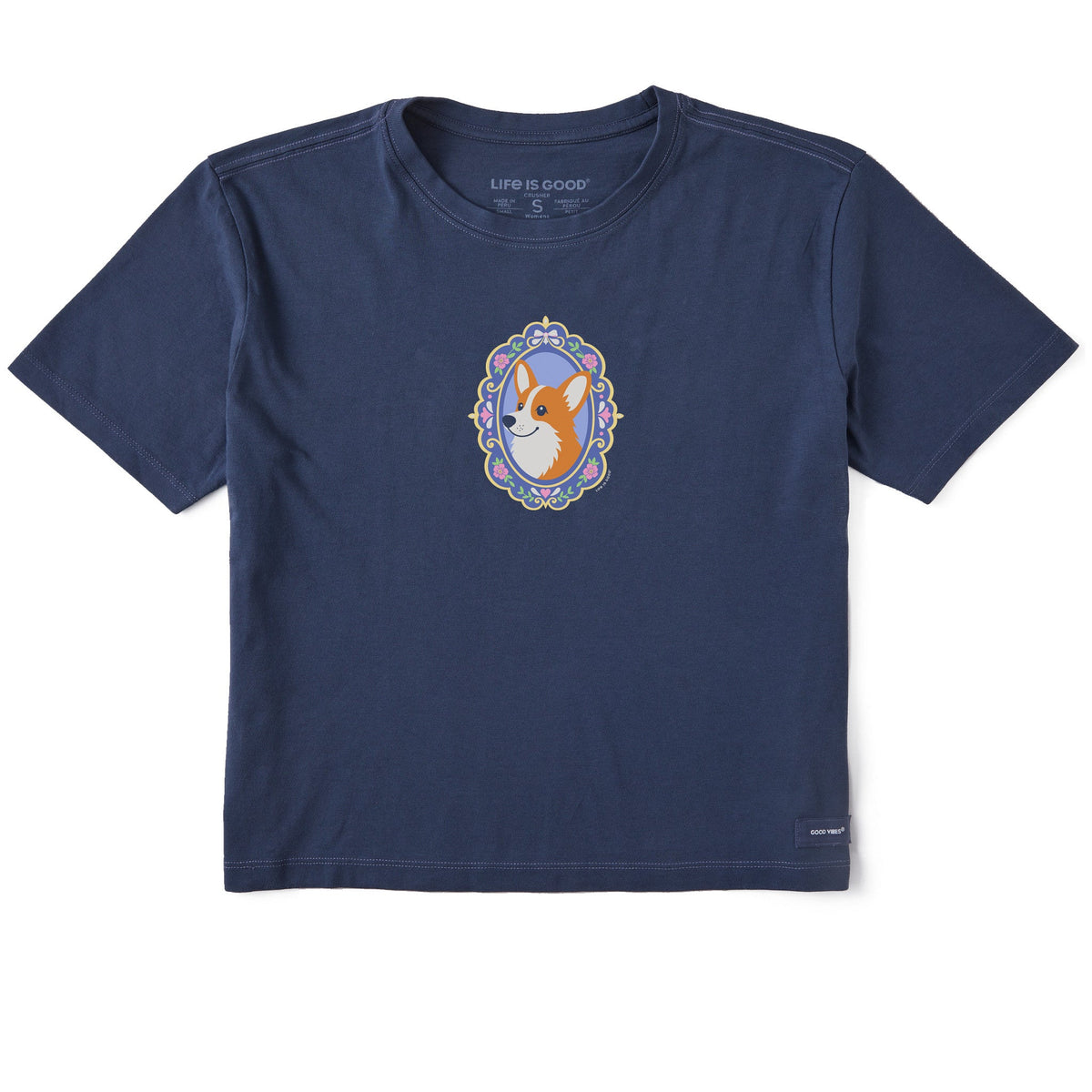 Women's Corgi Frame Short Sleeve Crusher Boxy Tee