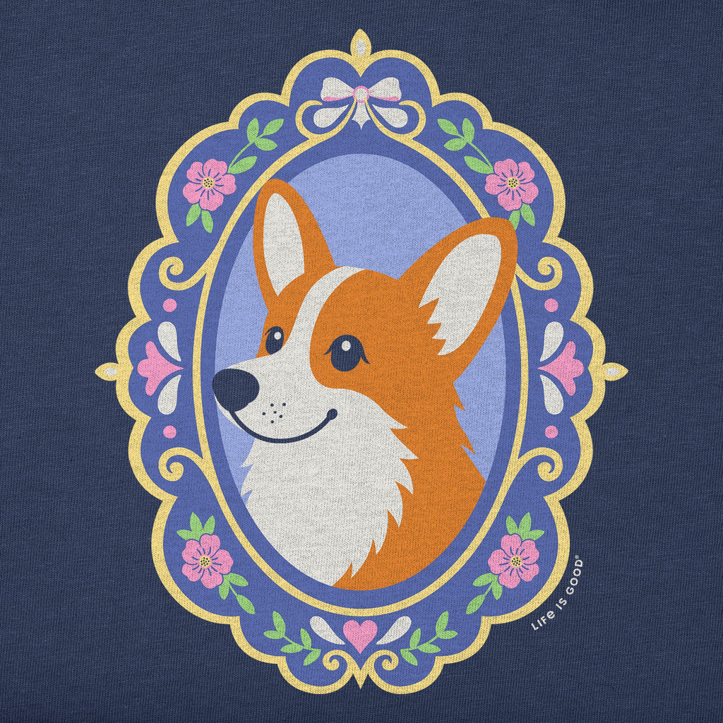 Women's Corgi Frame Short Sleeve Crusher Boxy Tee