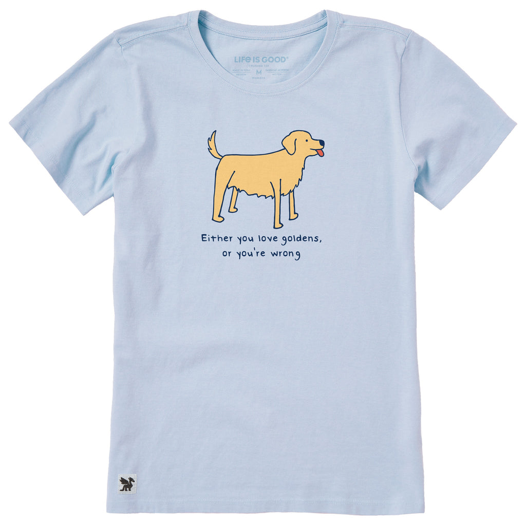 Women's Either You Love Goldens Short Sleeve Crusher Tee