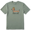 Men's Short King Dachshund Short Sleeve Crusher Tee