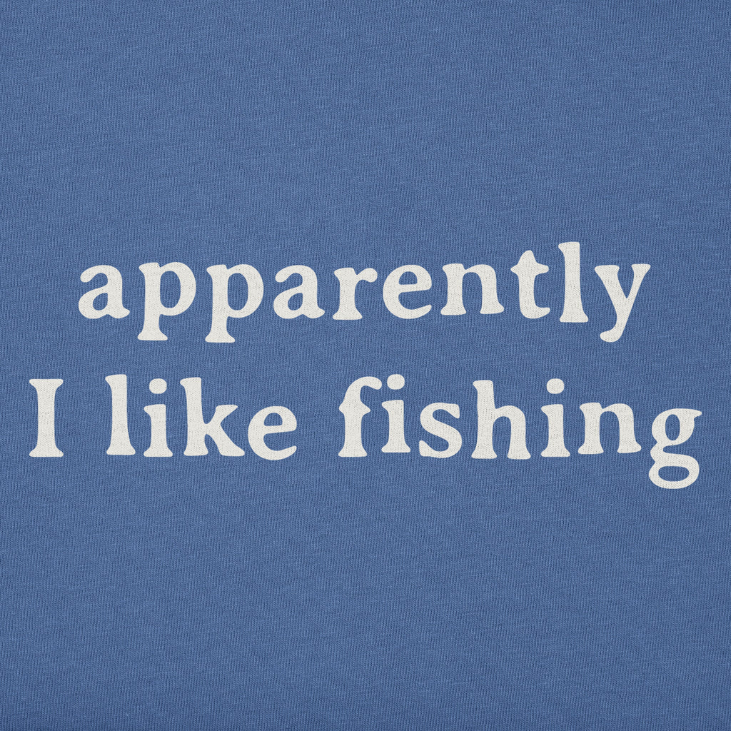 Kids Apparently I Like Fishing Short Sleeve Crusher Tee