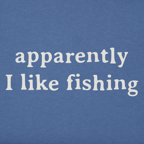 Kids Apparently I Like Fishing Short Sleeve Crusher Tee
