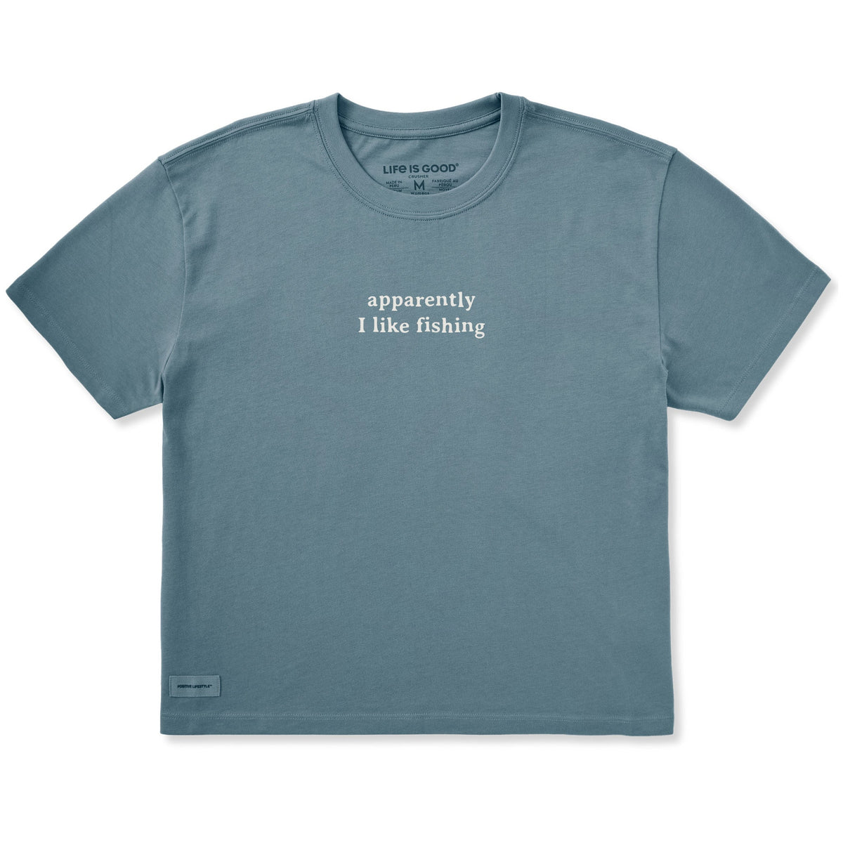 Women's Apparently I Like Fishing Short Sleeve Crusher Boxy Tee