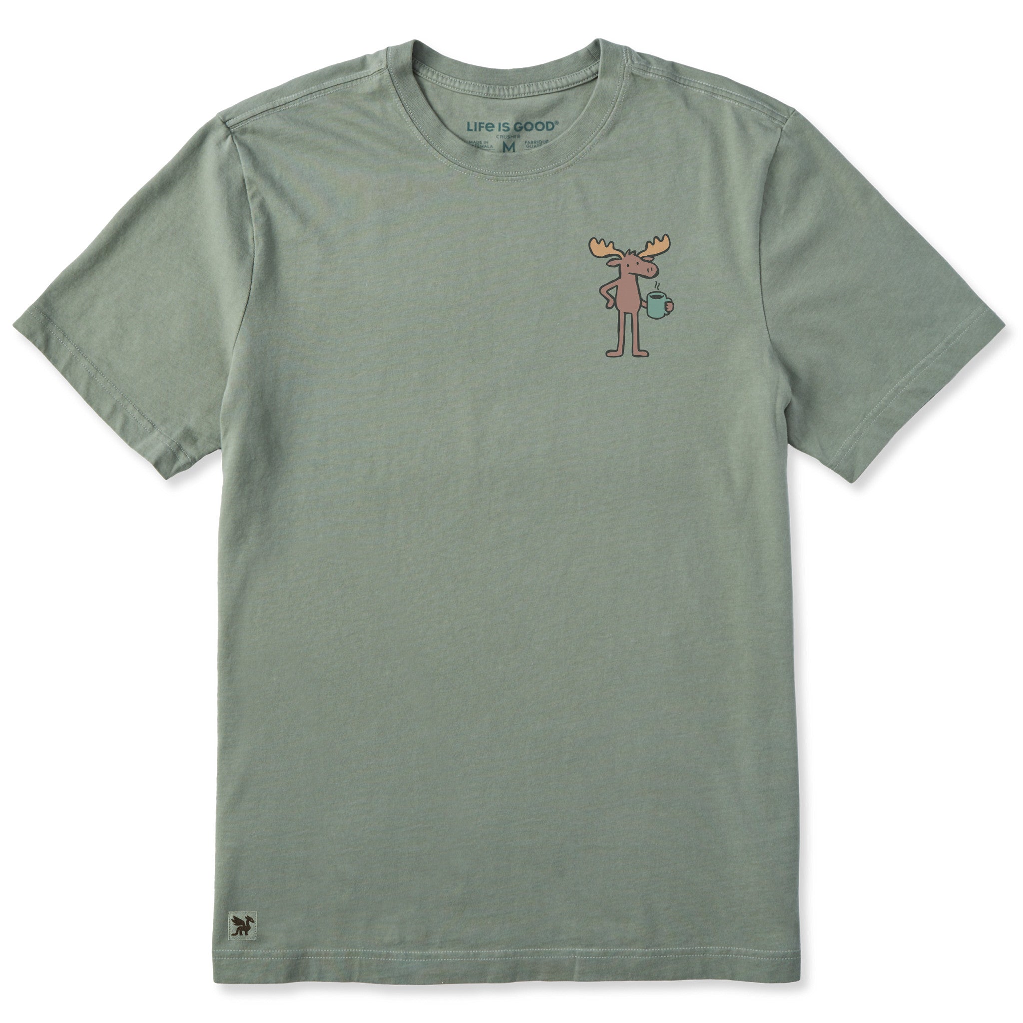 Men's Moose Coffee Short Sleeve Crusher Tee