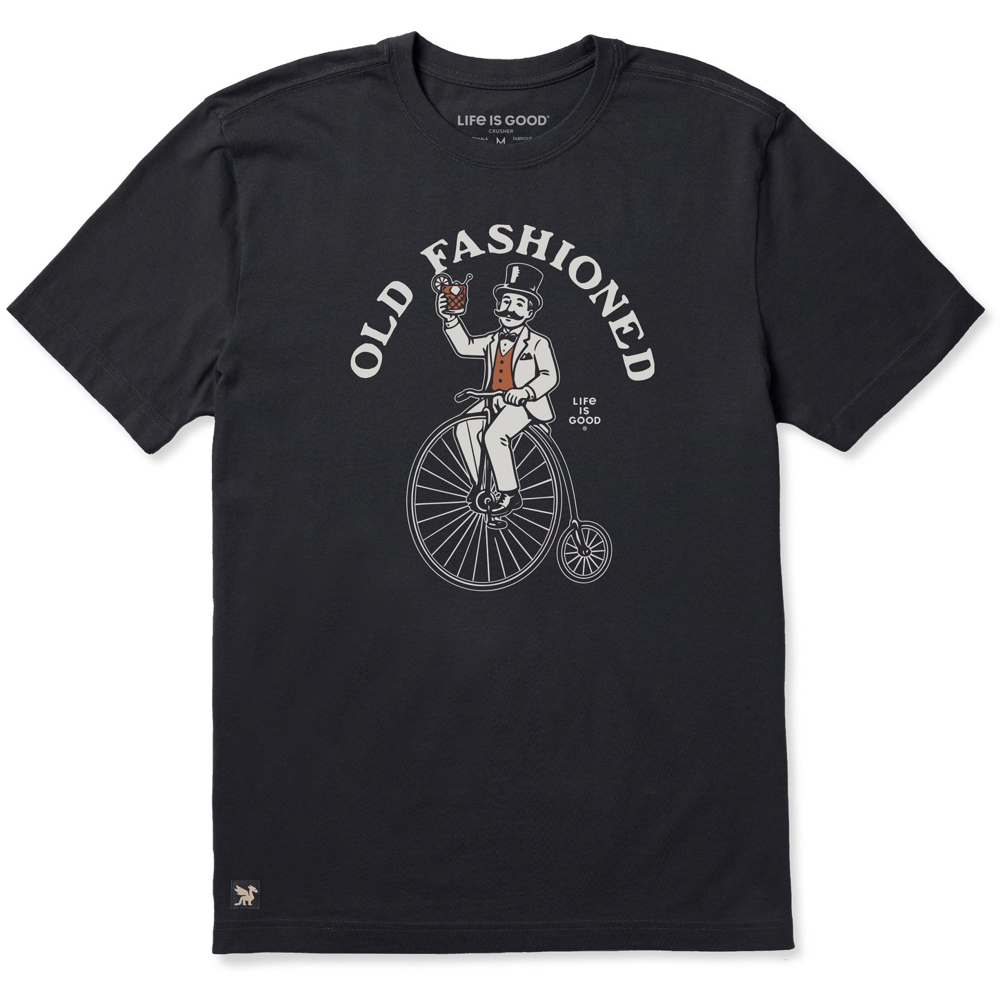 Men's Old Fashioned Penny Farthing Bike Short Sleeve Crusher Tee