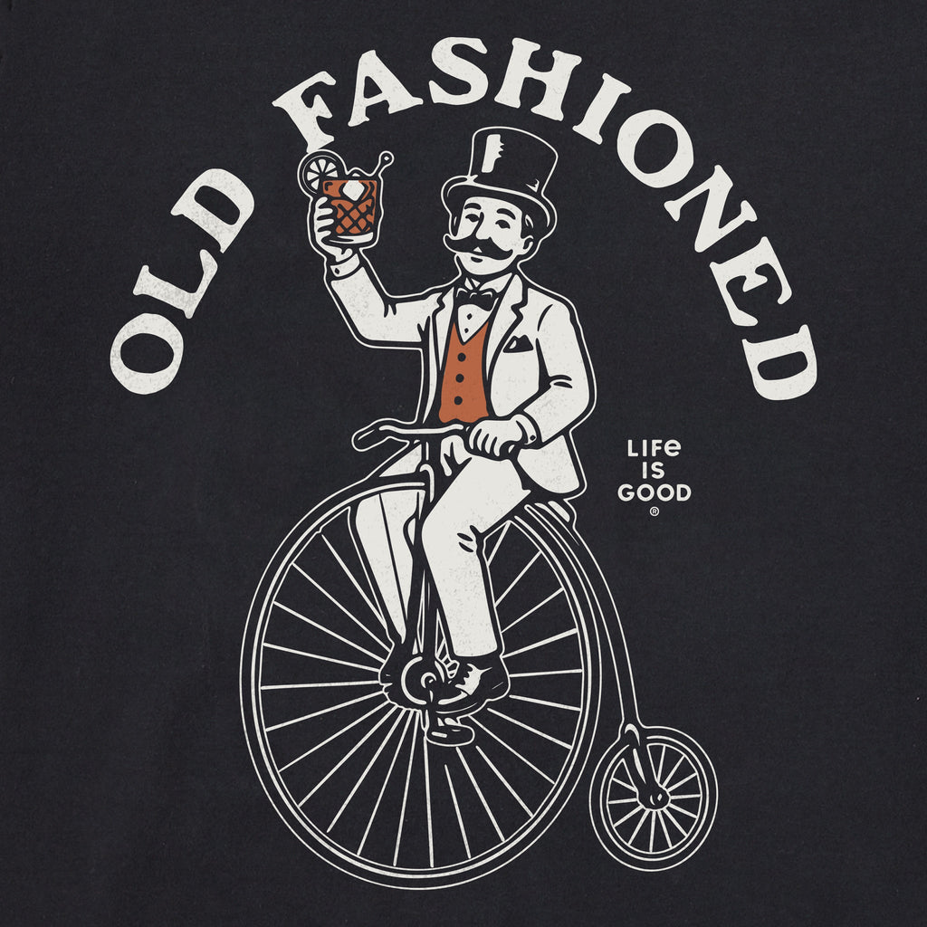 Men's Old Fashioned Penny Farthing Bike Short Sleeve Crusher Tee