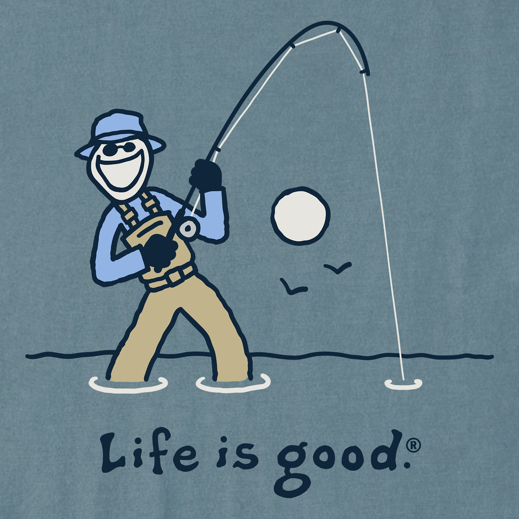 Men's Jake Reeling It In Short Sleeve Crusher Tee