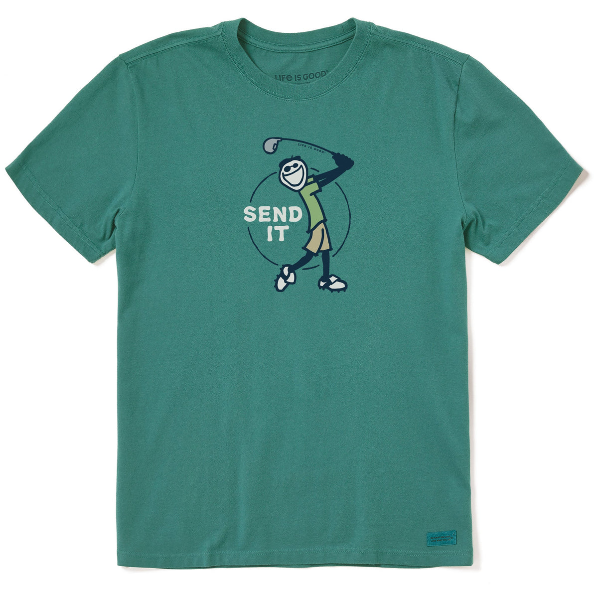Men's Send It Jake Golf Short Sleeve Crusher Tee
