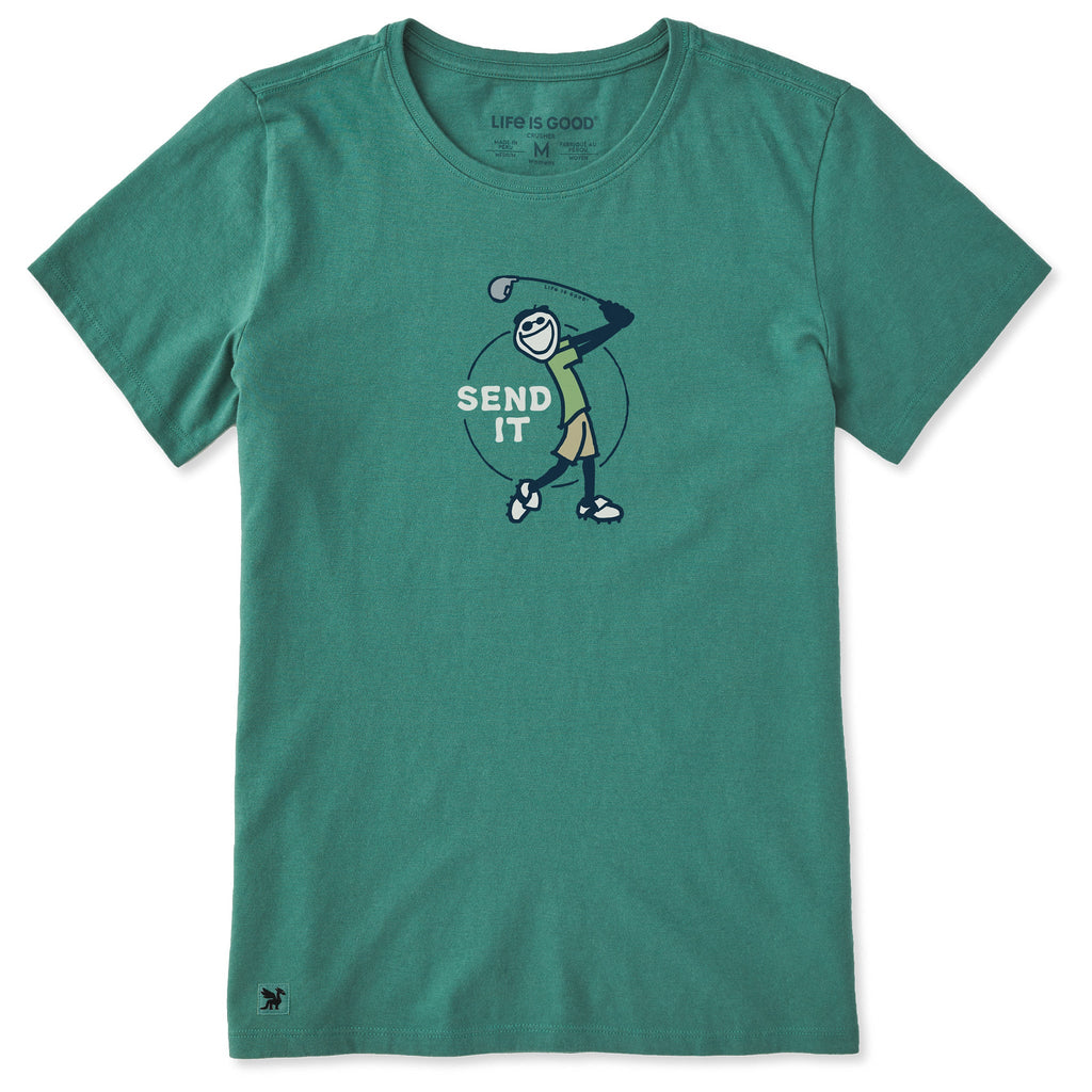 Women's Send It Jake Golf Short Sleeve Crusher Tee