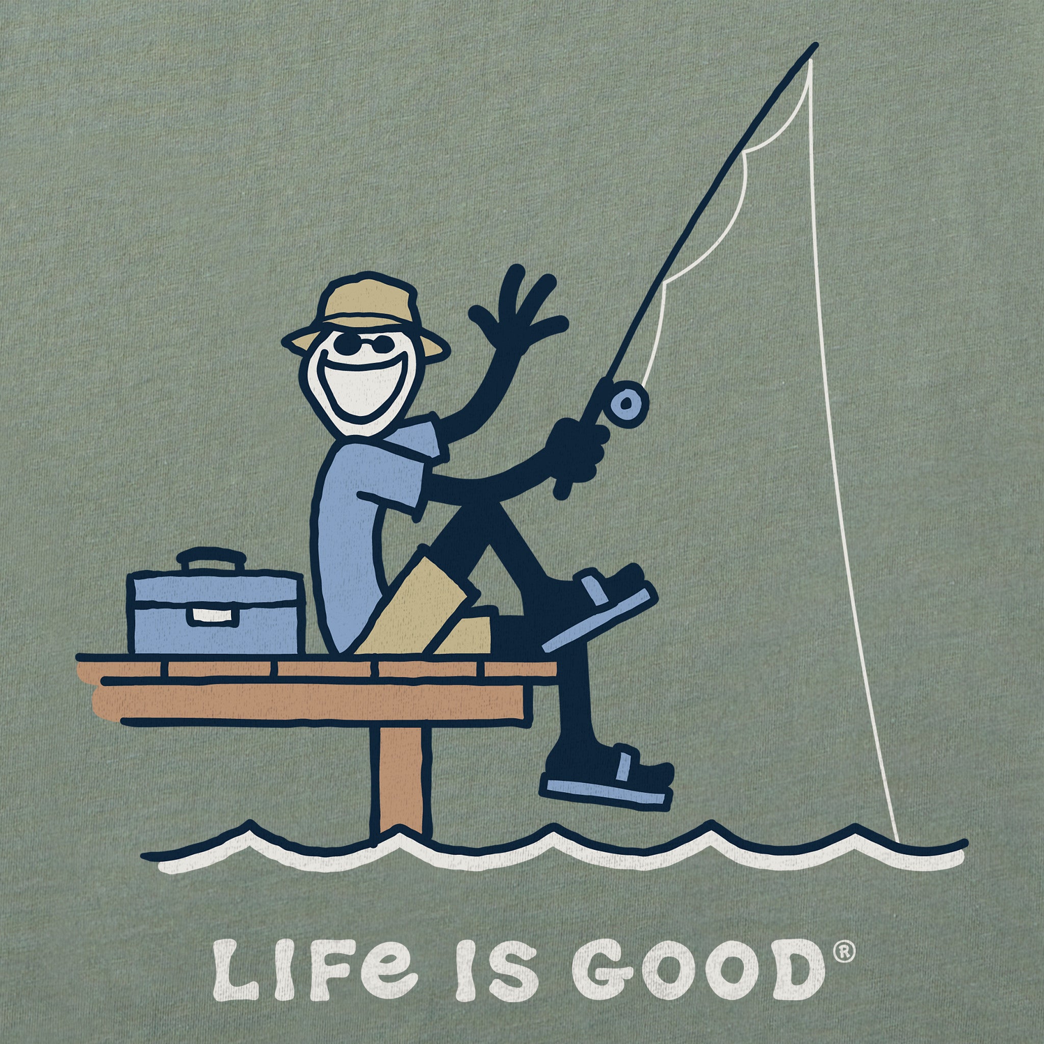 Women's Jake Fishing Dock Short Sleeve Crusher Tee