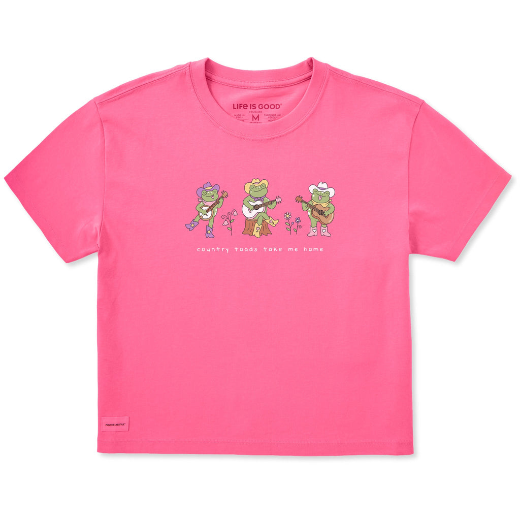 Women's Country Toads Take Me Home Short Sleeve Crusher Boxy Tee