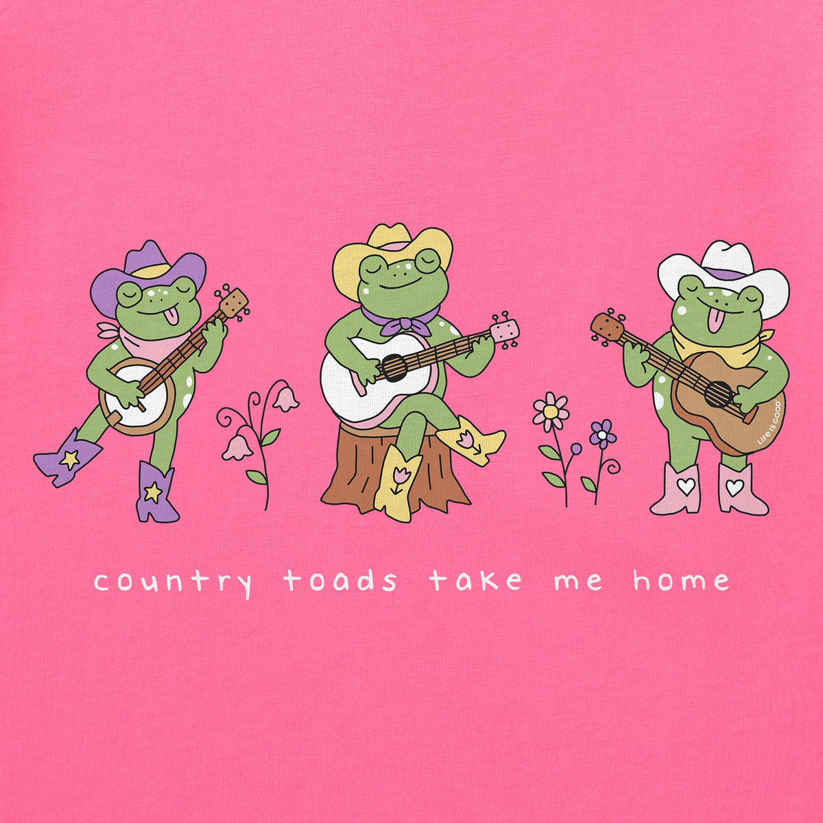 Women's Country Toads Take Me Home Short Sleeve Crusher Boxy Tee