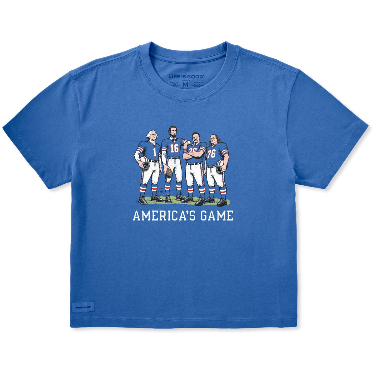 Women's America's Game Founders Short Sleeve Crusher Boxy Tee