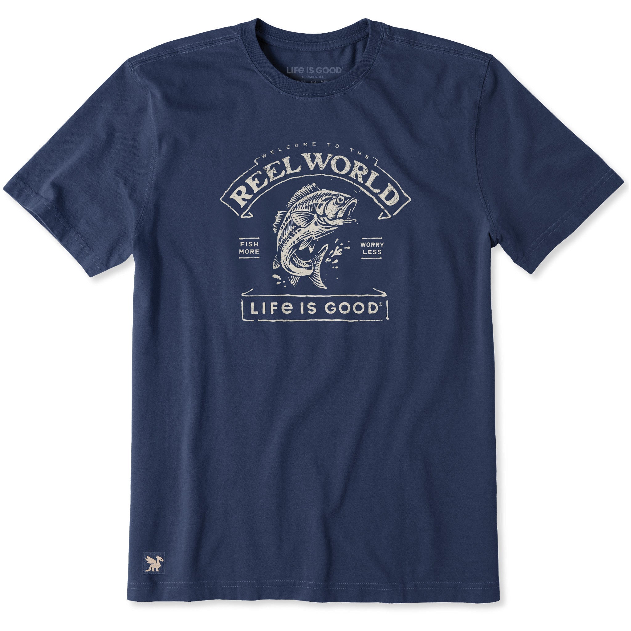 Men's Reel World Short Sleeve Crusher Tee