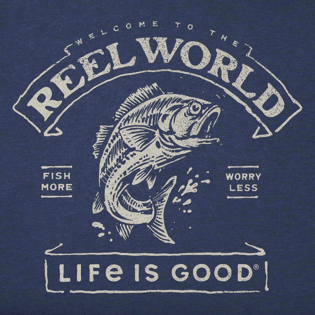 Men's Reel World Short Sleeve Crusher Tee