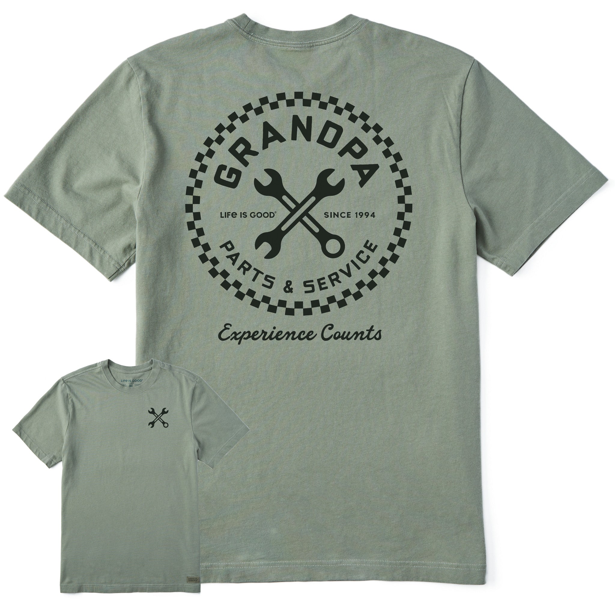 Men's Grandpa Parts and Service Short Sleeve Crusher Tee