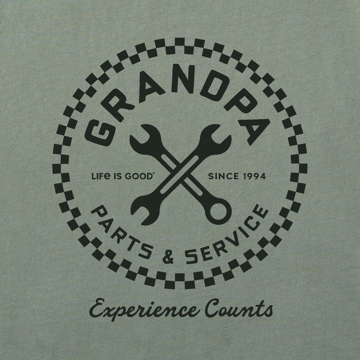Men's Grandpa Parts and Service Short Sleeve Crusher Tee