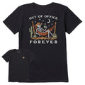 Women's Out of Office Forever Skeleton Short Sleeve Crusher Tee