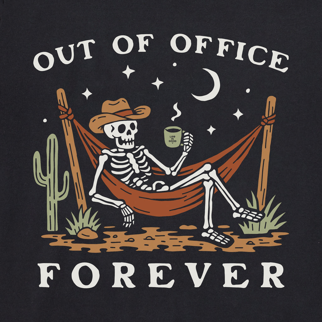 Women's Out of Office Forever Skeleton Short Sleeve Crusher Tee