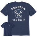 Men's Grandpa Can Fix It Short Sleeve Crusher Tee