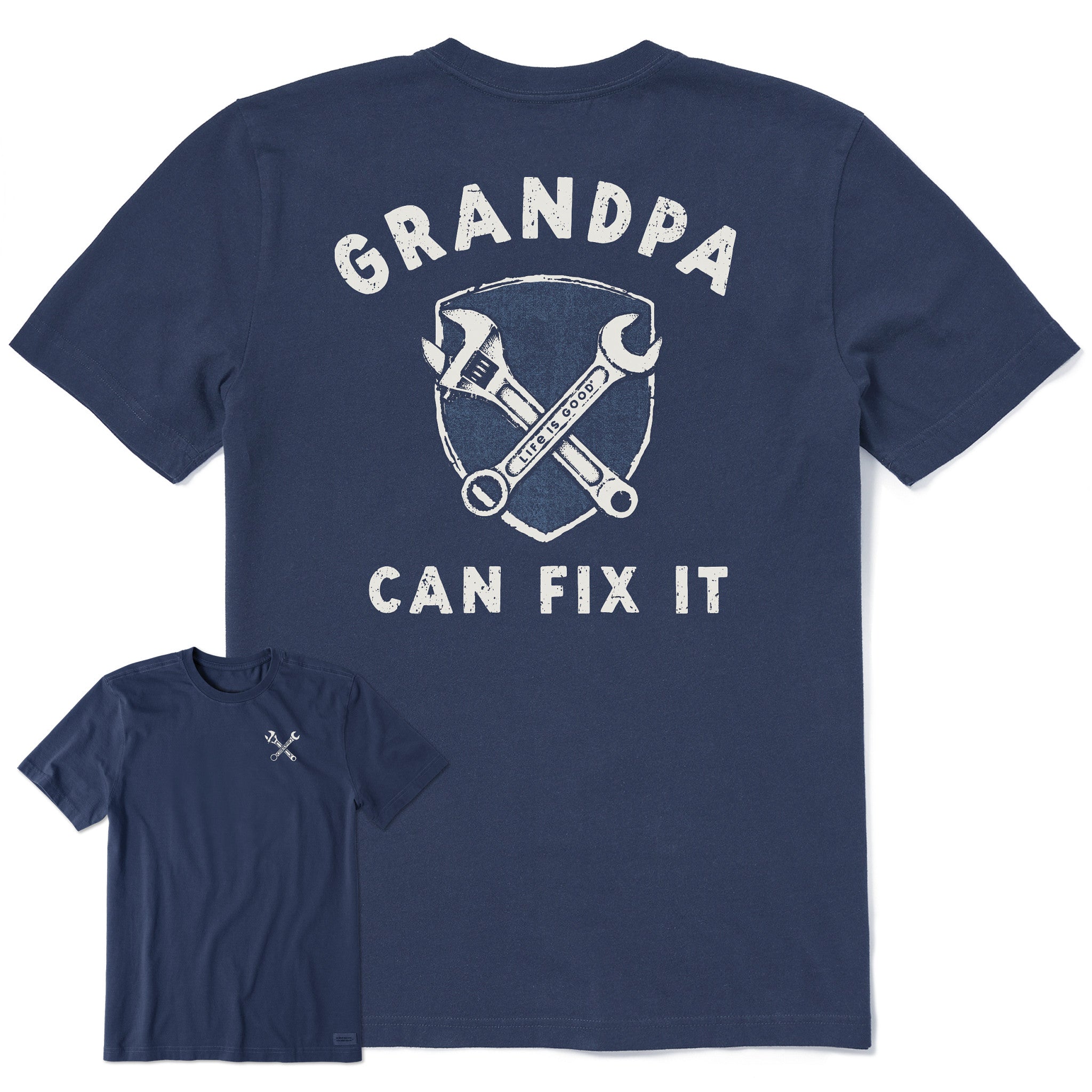 Men's Grandpa Can Fix It Short Sleeve Crusher Tee