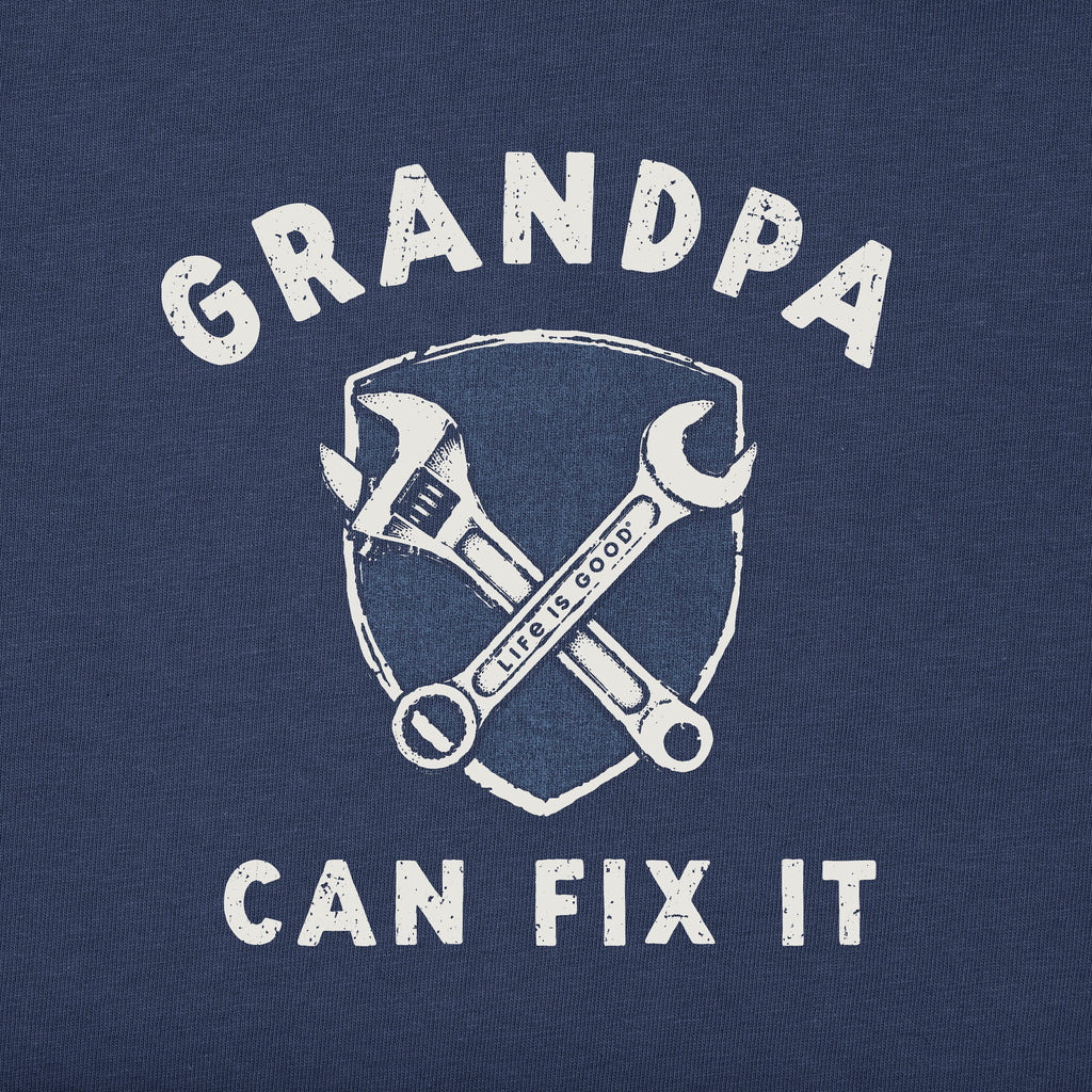 Men's Grandpa Can Fix It Short Sleeve Crusher Tee