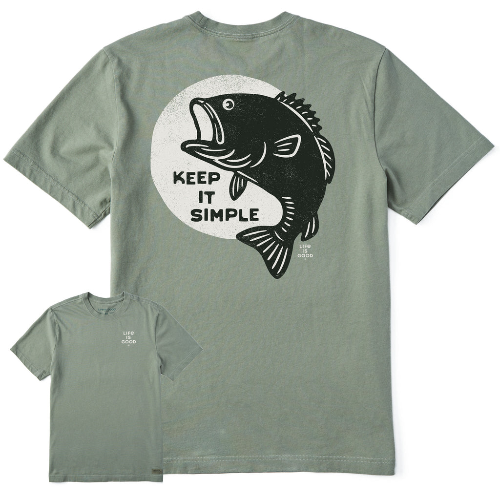 Men's Keep It Simple Fish Short Sleeve Crusher Tee