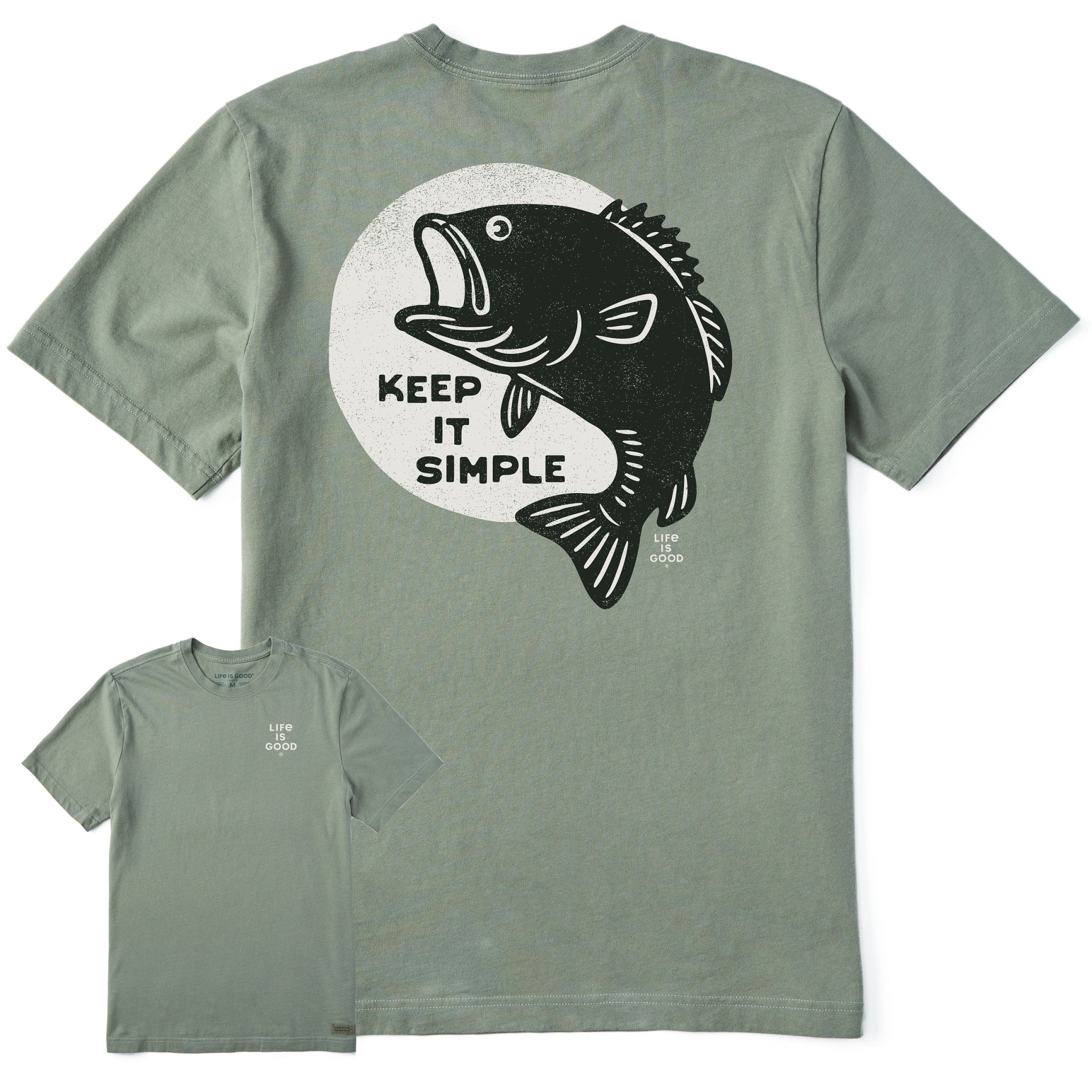 Men's Keep It Simple Fish Short Sleeve Crusher Tee