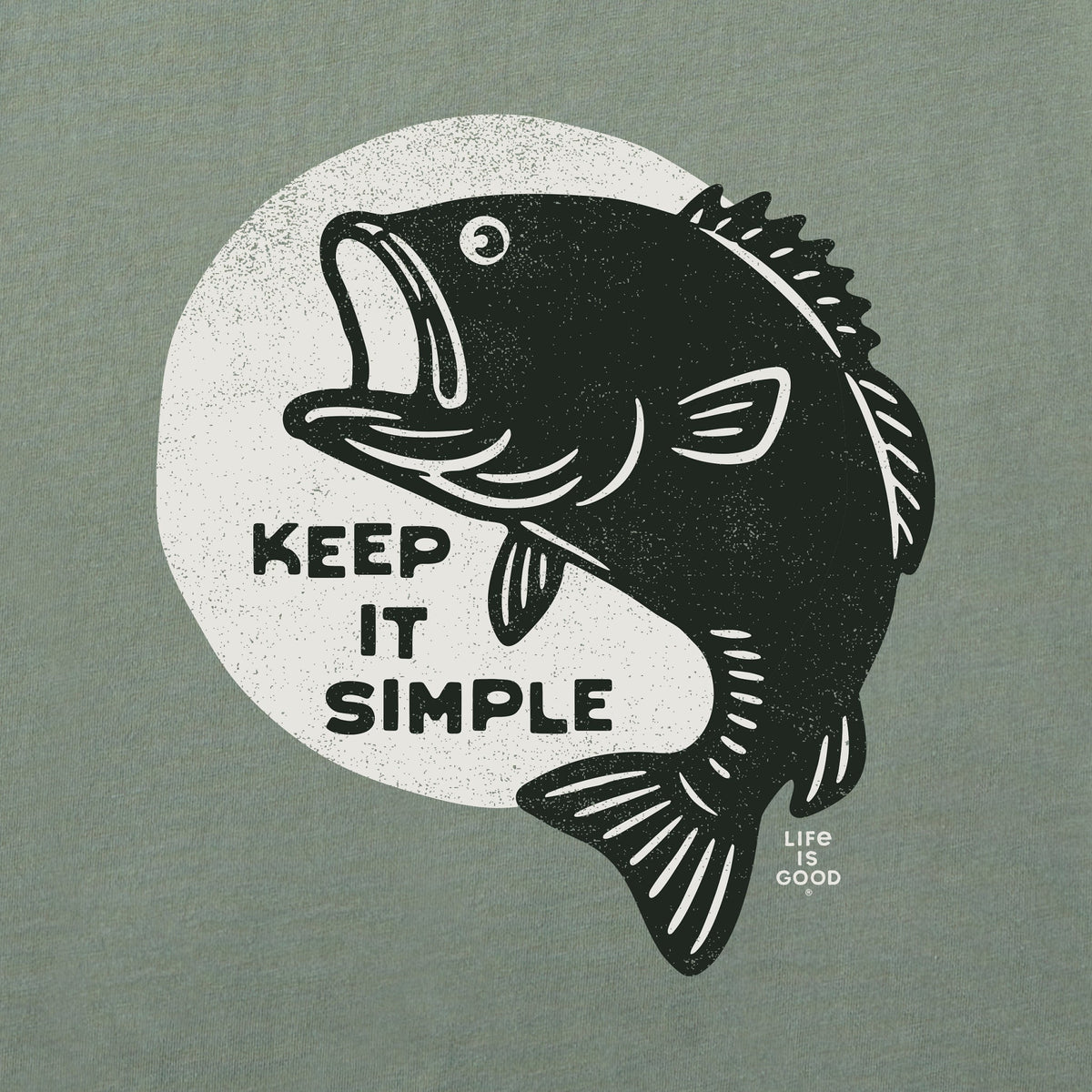 Men's Keep It Simple Fish Short Sleeve Crusher Tee