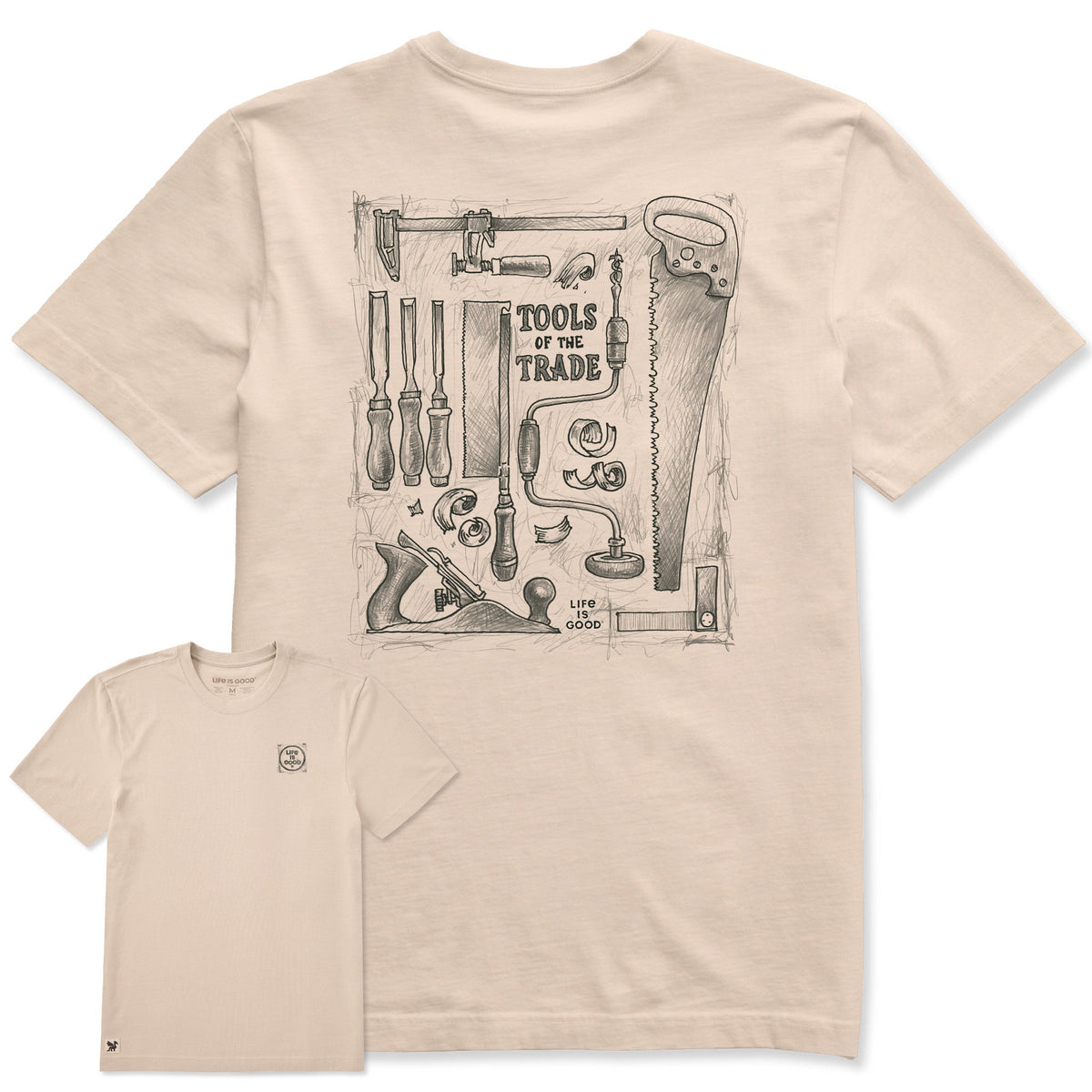 Men's Woodworking Tools Of The Trade Short Sleeve Crusher Tee