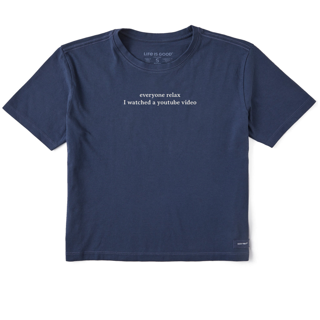Women's I Watched a Video Short Sleeve Crusher Boxy Tee