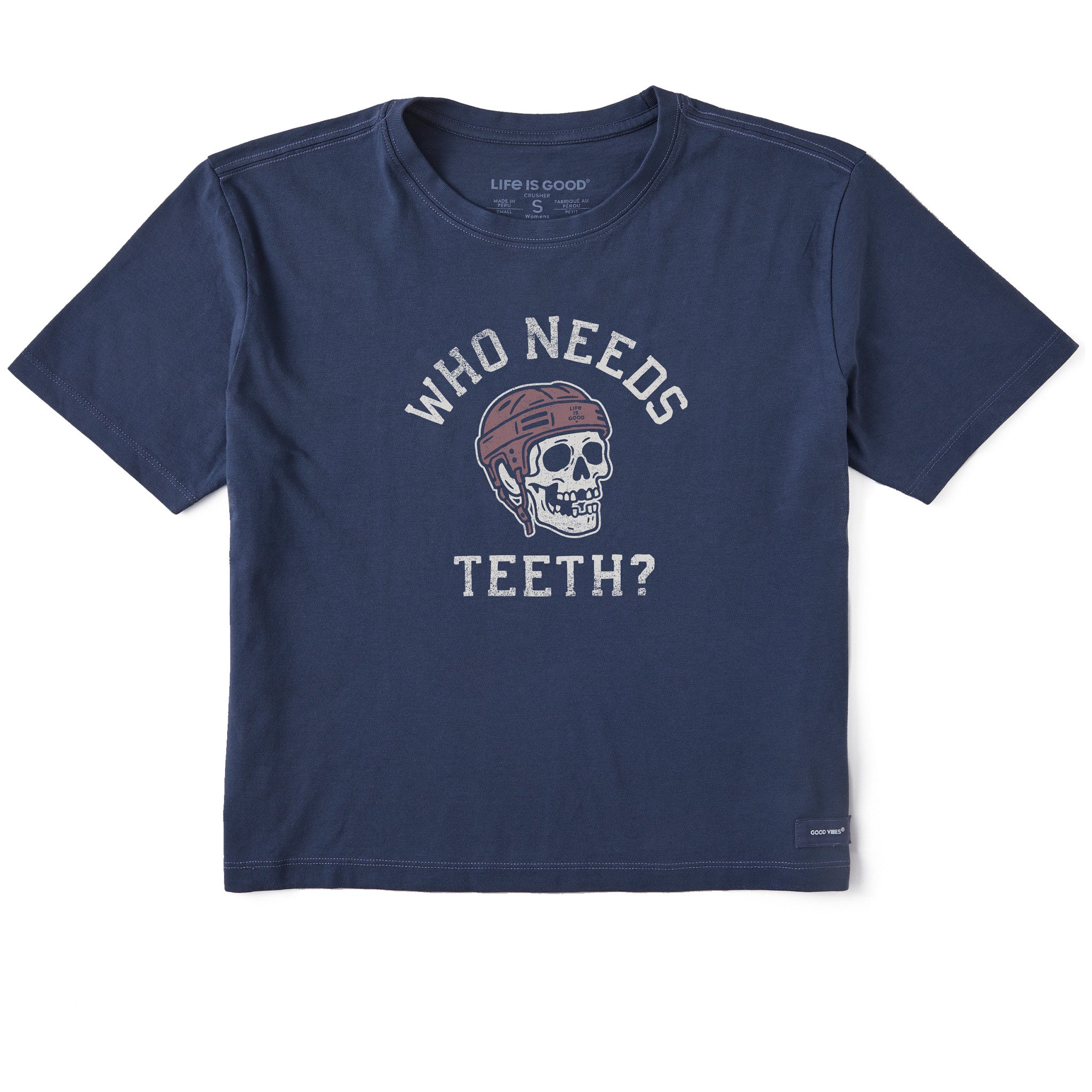 Women's Who Needs Teeth Short Sleeve Crusher Boxy Tee